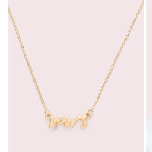 Kate spade mrs necklace